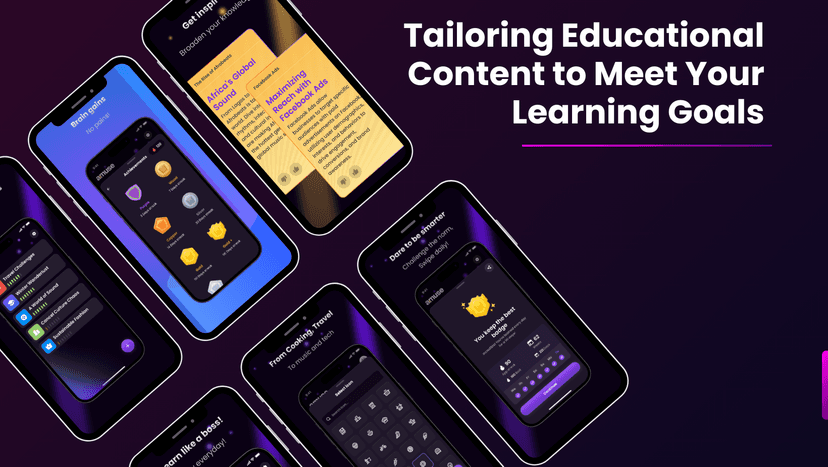 Image of post of Tailoring Educational Content to Meet Your Learning Goals from amuse.so, written by Anita Aganozor